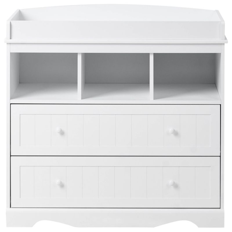 Kommode med Stel Bord Virden Hvid 90x50x86 cm