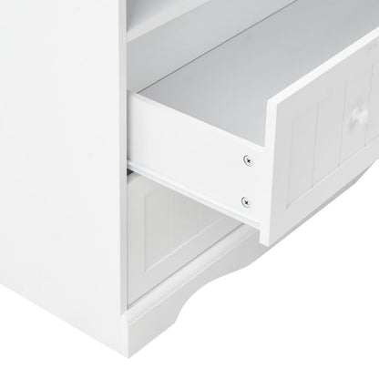 Kommode med Stel Bord Virden Hvid 90x50x86 cm