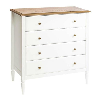 Kommode Solen 80 cm Hvid MDF