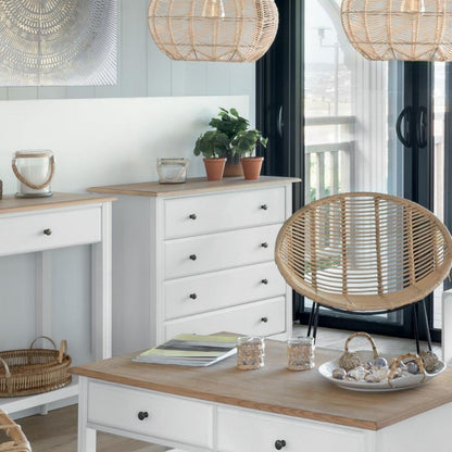 Kommode Solen 80 cm Hvid MDF