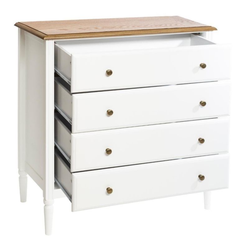 Kommode Solen 80 cm Hvid MDF