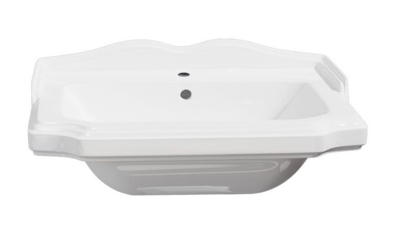 Kompakt WC med Håndvask på Søjle Retro Duroplast Sæde 76x48x86 cm