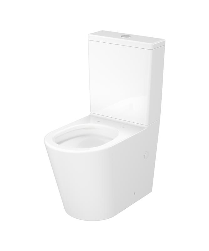 Kompakt Toilet Cersanit Bonica Hvid 61x39x84 cm med Sæde