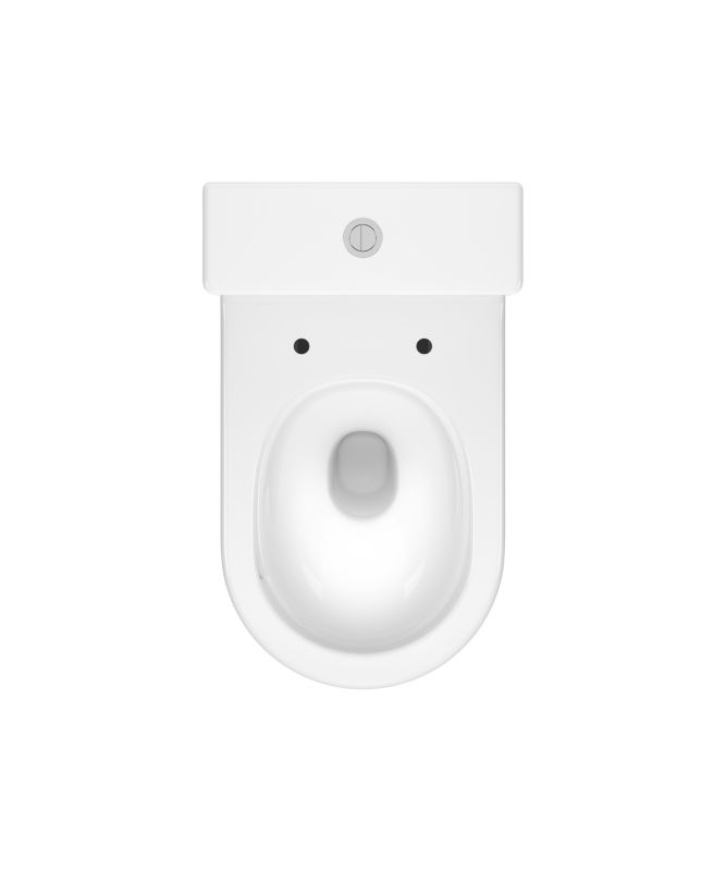 Kompakt Toilet Cersanit Bonica Hvid med Vortex-skyl 61x39x84 cm