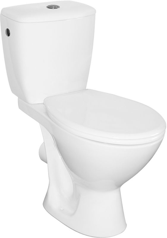 Kompakt WC Cersanit Nevada med duroplast-sæde og soft-close funktion