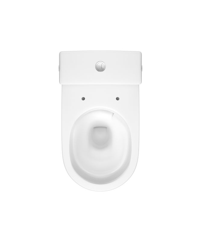 Kompakt Toilet Trevi Vortex Hvid 64,5x35,5x80 cm Vandbesparende