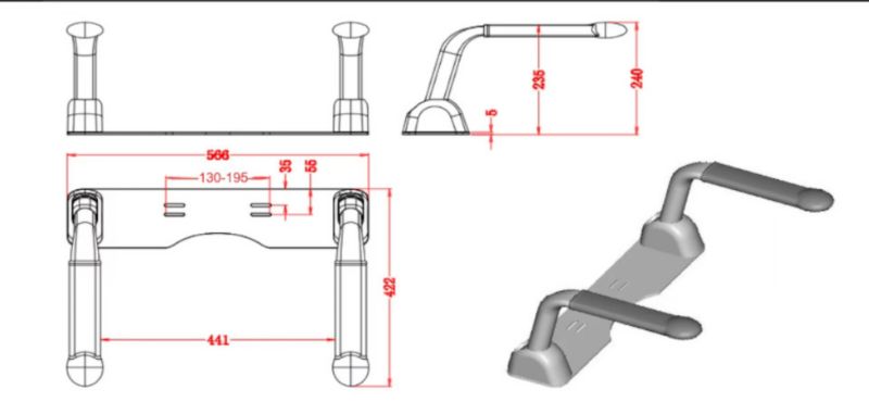 Kompakt WC Bellamonte Rimless med Håndtag Hvid Soft Close 5904012007017