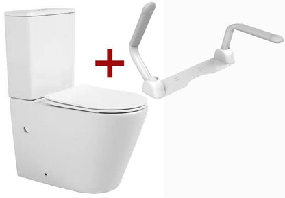 Kompakt WC Bellamonte Rimless med Håndtag Hvid Soft Close 5904012007017
