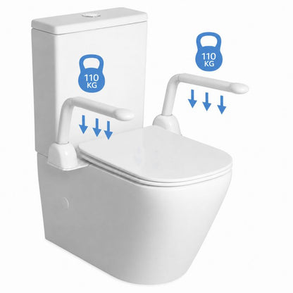 Kompakt WC Bellamonte Rimless med Håndtag Hvid Soft Close 5904012007017