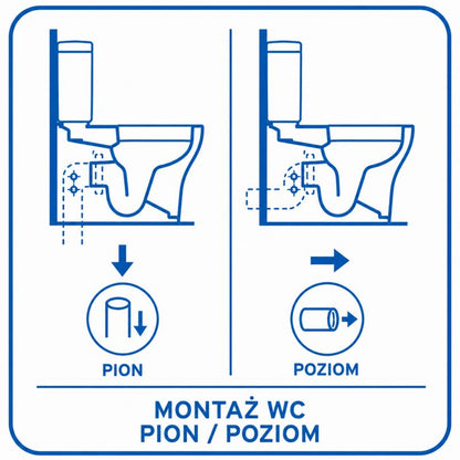 Kompakt WC Oval med Bidet Funktion Varmt og Koldt Vand Soft Close Sæde 81x62x35,5 cm