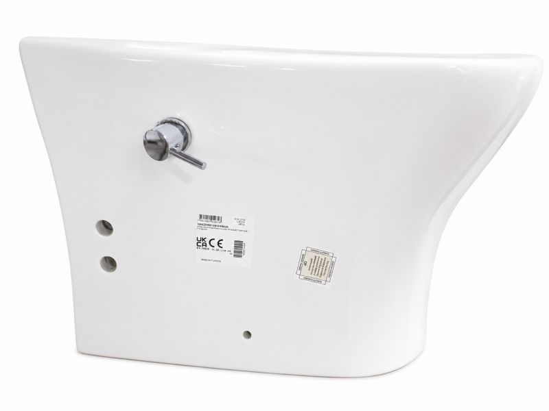 Kompakt WC med Bidetfunktion Ronin Square 81,5x62,5x35 cm Hvid