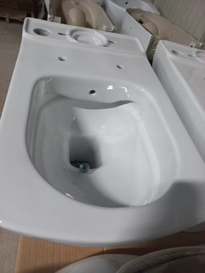 Kompakt WC med Bidetfunktion Ronin Square 81,5x62,5x35 cm Hvid