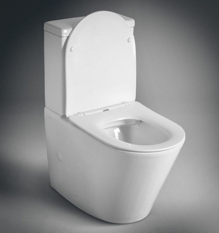 Kompakt Toilet Rimless 81,5x38,5x63 cm med Slim Soft Close Sæde