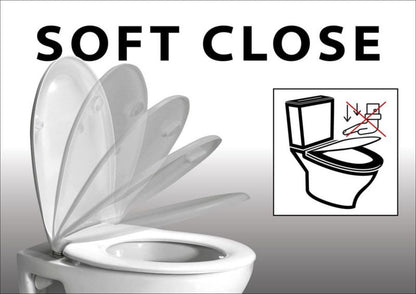 Kompakt Toilet Rimless 81,5x38,5x63 cm med Slim Soft Close Sæde