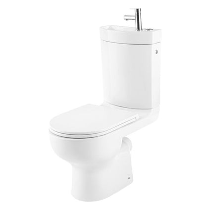 Kompakt WC GoodHome Cavally uden kant 3/6 l med vask og soft-close sæde