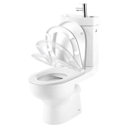 Kompakt WC GoodHome Cavally uden kant 3/6 l med vask og soft-close sæde