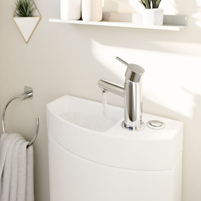 Kompakt WC GoodHome Cavally uden kant 3/6 l med vask og soft-close sæde