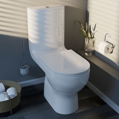 Kompakt WC GoodHome Cavally uden kant, vandret 3/6 l med softclose-sæde