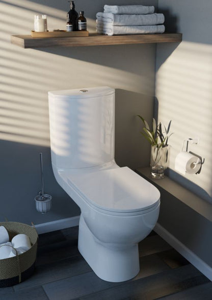 Kompakt WC GoodHome Cavally uden kant, vandret 3/6 l med softclose-sæde