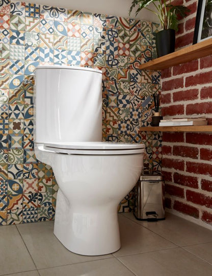 Kompakt WC GoodHome Cavally uden kant, vandret 3/6 l med softclose-sæde