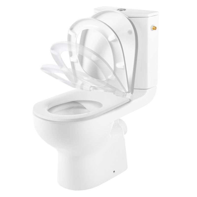 Kompakt WC GoodHome Cavally uden kant, vandret 3/6 l med softclose-sæde