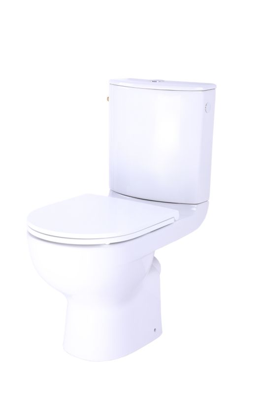 Kompakt WC GoodHome Cavally Slim uden kant med lodret afløb 3/6 l og sæde med softclose
