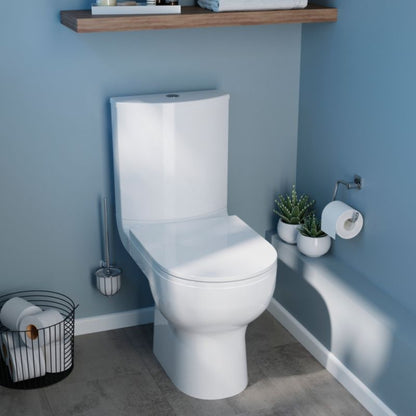 Kompakt WC GoodHome Cavally Slim uden kant med lodret afløb 3/6 l og sæde med softclose