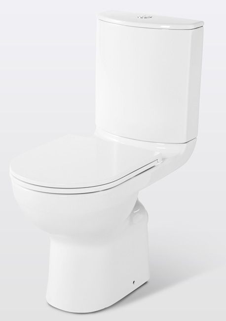 Kompakt WC GoodHome Cavally Slim uden kant, vandret høj med softclose-sæde 3/6 l