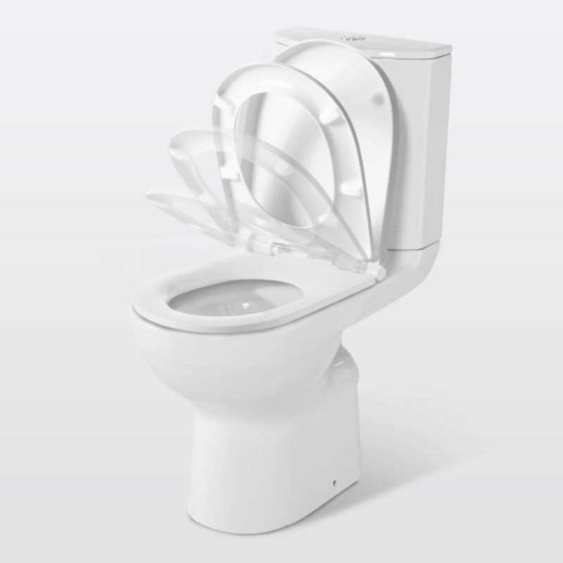 Kompakt WC GoodHome Cavally Slim uden kant, vandret høj med softclose-sæde 3/6 l