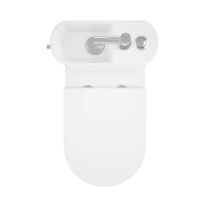 Kompakt WC Cavally med Håndvask 885 mm Hvid