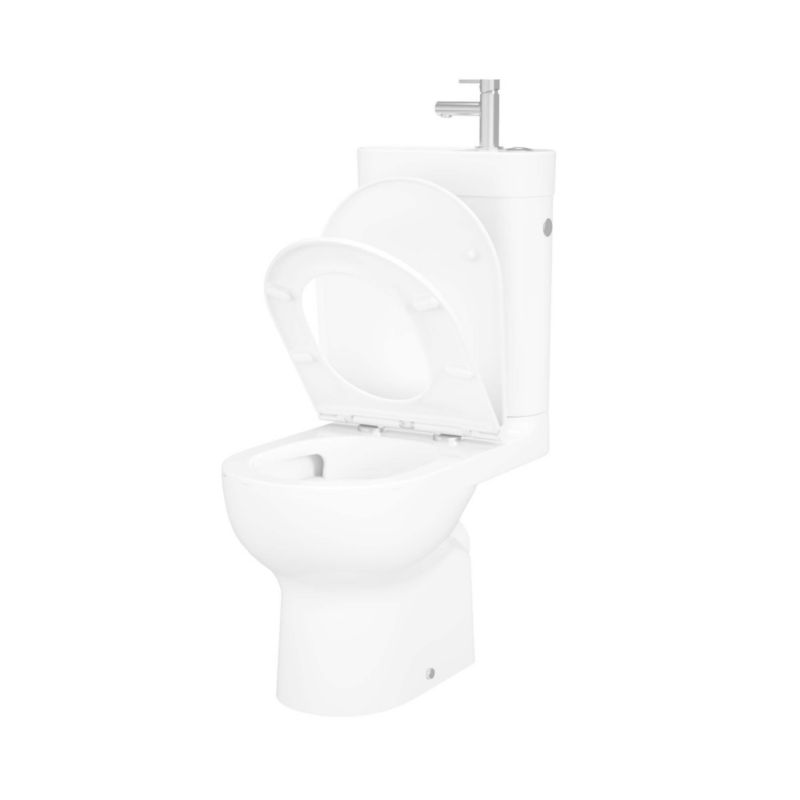 Kompakt WC Cavally med Håndvask 885 mm Hvid
