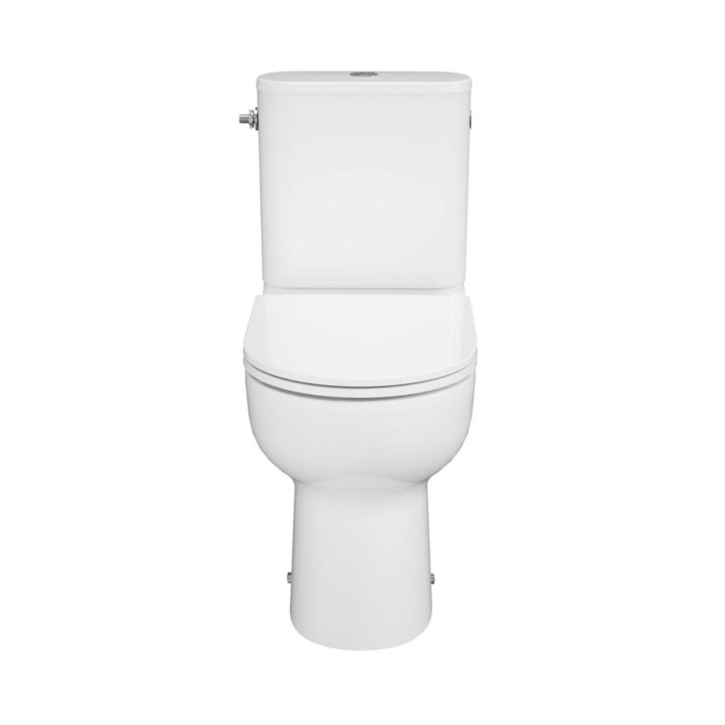 Kompakt Toilet Cavally Hvid Høj Model Keramisk 36x65 cm