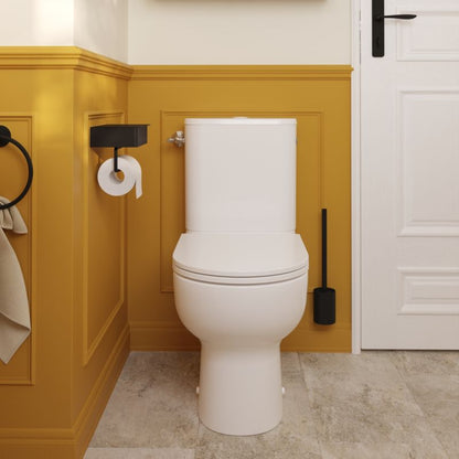 Kompakt Toilet Cavally Hvid Høj Model Keramisk 36x65 cm