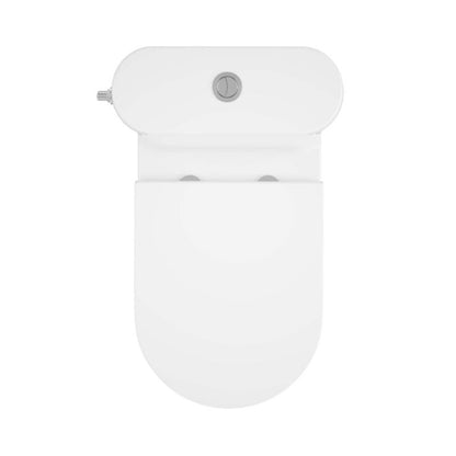 Kompakt Toilet Cavally Hvid Høj Model Keramisk 36x65 cm