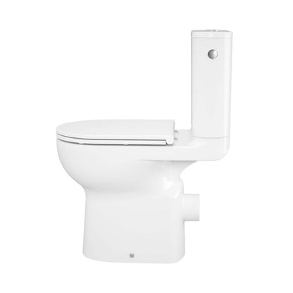 Kompakt Toilet Cavally Hvid Høj Model Keramisk 36x65 cm