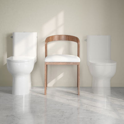 Kompakt Toilet Cavally Hvid Høj Model Keramisk 36x65 cm