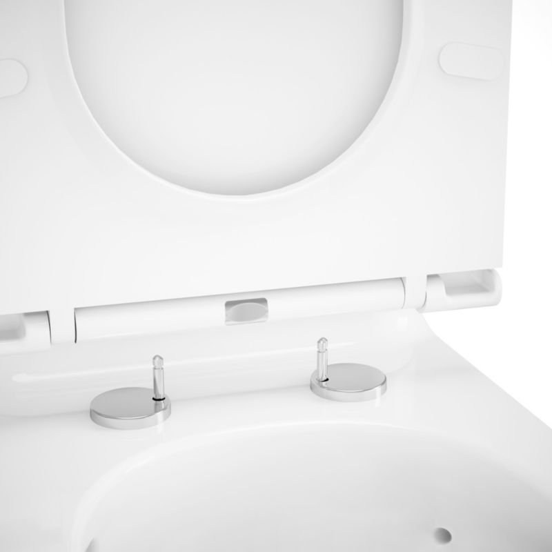 Kompakt Toilet Cavally Hvid Høj Model Keramisk 36x65 cm