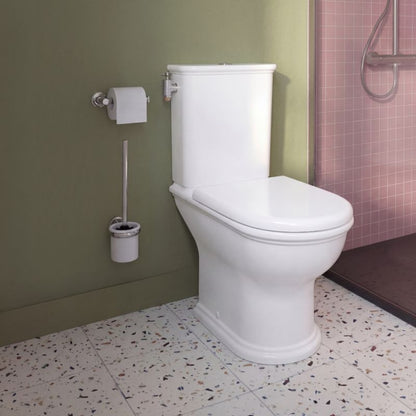 Kompakt Toilet Endell Wirowy 65x37,5x80,6 cm Hvid med Blødtlukkende Sæde