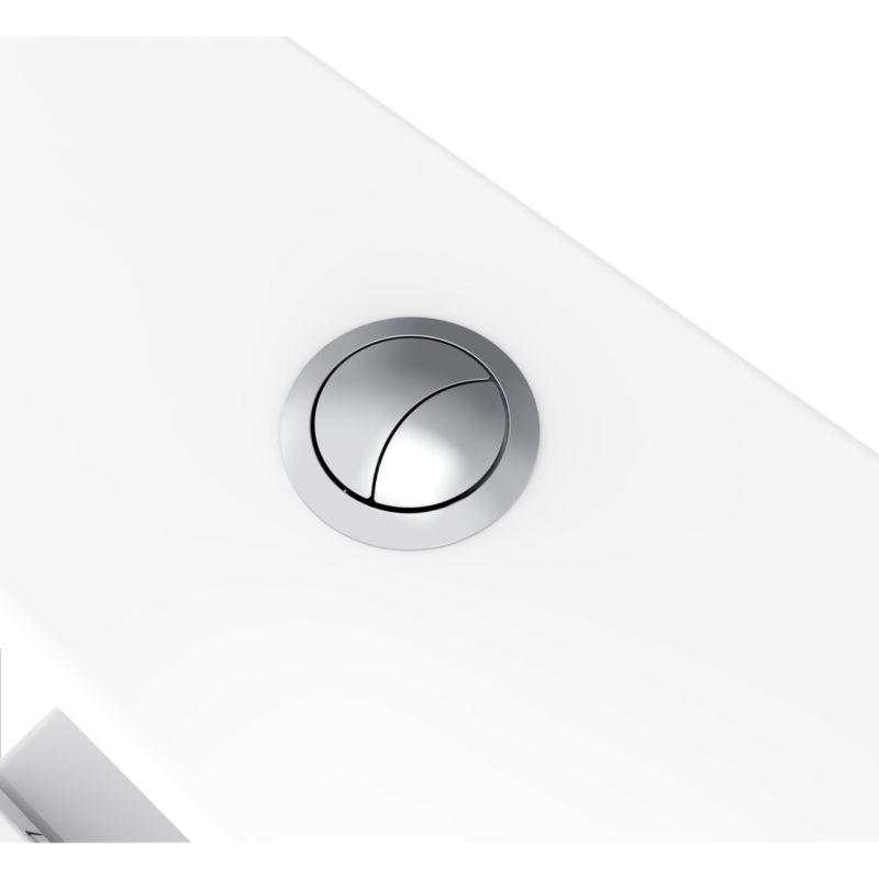 Kompakt Toilet Endell Wirowy 65x37,5x80,6 cm Hvid med Blødtlukkende Sæde