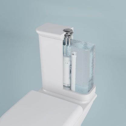 Kompakt Toilet Endell Wirowy 65x37,5x80,6 cm Hvid med Blødtlukkende Sæde