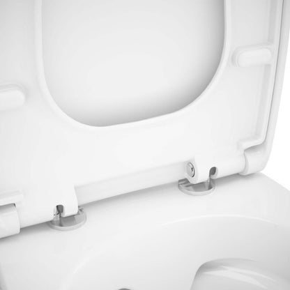 Kompakt toilet Kamori uden forkant med duroplastsæde lodret udløb hvid