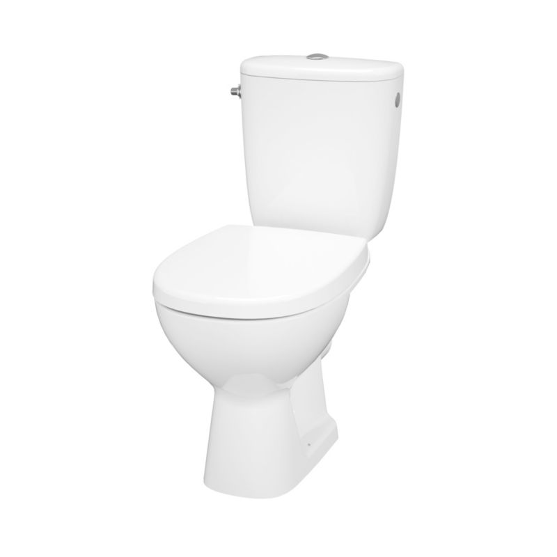Kompakt Toilet Kamori Uden Kant 36x66,5 cm Hvid med Duroplast Sæde