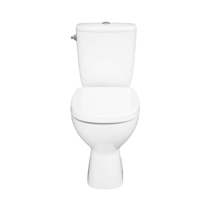 Kompakt Toilet Kamori Uden Kant 36x66,5 cm Hvid med Duroplast Sæde