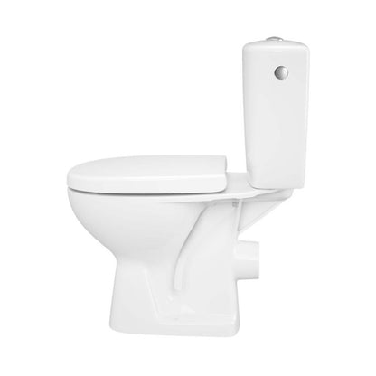 Kompakt Toilet Kamori Uden Kant 36x66,5 cm Hvid med Duroplast Sæde