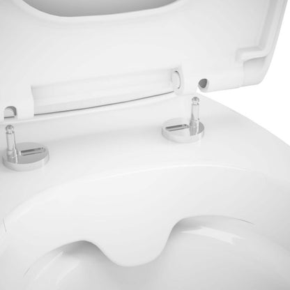 Kompakt Toilet Kamori Rundt Hvidt 66,5x36x78,5 cm