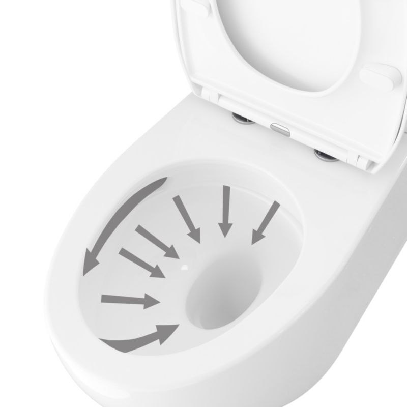 Kompakt WC GoodHome Kentia uden kant med langsomt sænkende duroplast-sæde