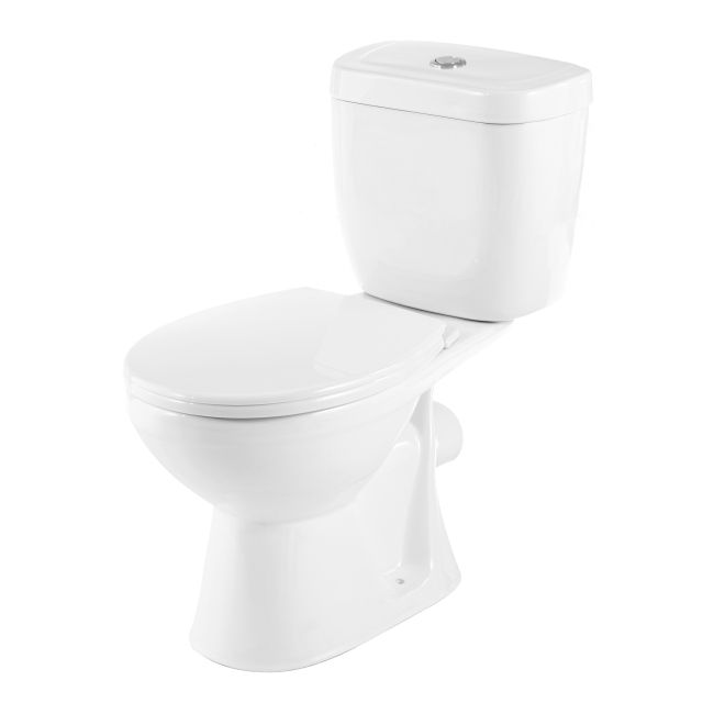 Kompakt WC GoodHome Lagon 3/6 l med langsomt sænkende sæde i polypropylen