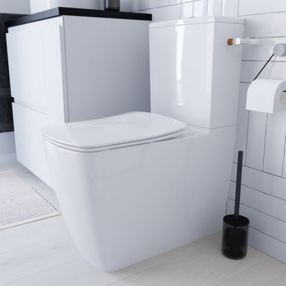 Kompakt Toilet Levanna Uden Kant Hvid 6L C10092814