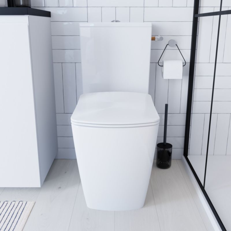 Kompakt WC GoodHome Levanna uden kant med langsomt sænkningsfunktion
