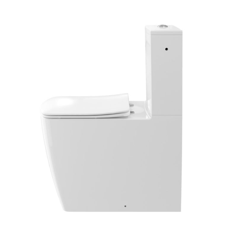 Kompakt Toilet Levanna Uden Kant Hvid 6L C10092814